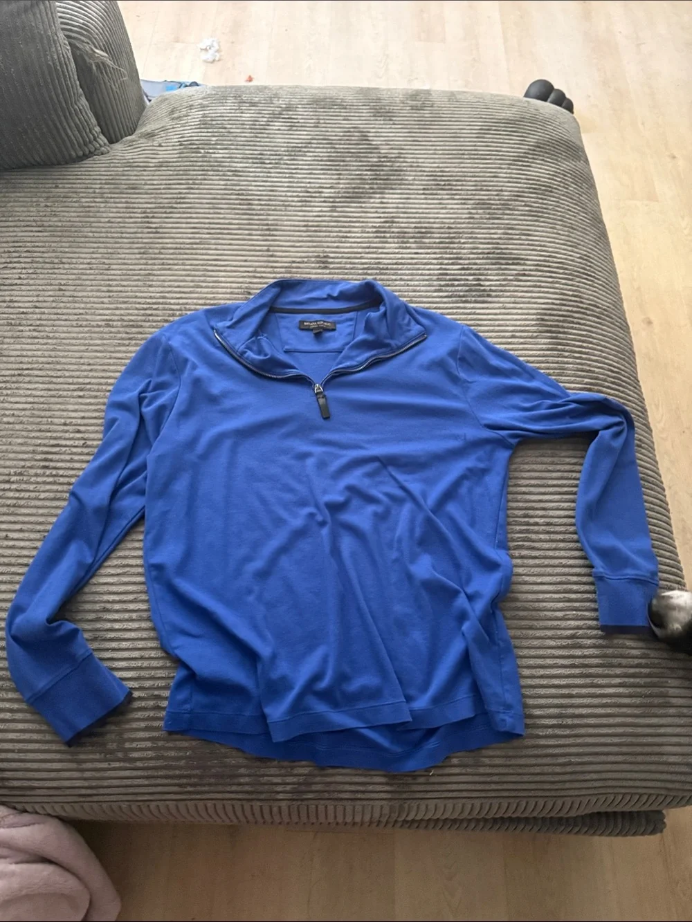 Banana Republic Men's Royal Blue Quarter-Zip Pullover